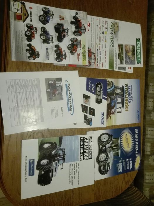 Prospekty; Zetor, Farmtrac, Solis, Laborghini, Drewbet
