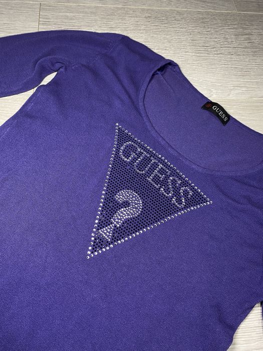 Sweter Guess Fioletowy Damski Sweterek Bluzka Modna Jak Nowy Vintage S