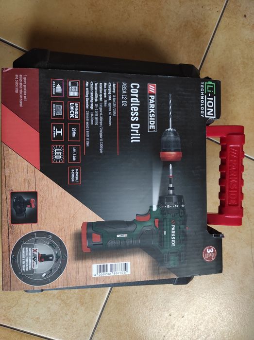 Шуруповерт Parkside PBSA 12 D2 ГЕРМАНИЯ X 12v Team аккумуляторный