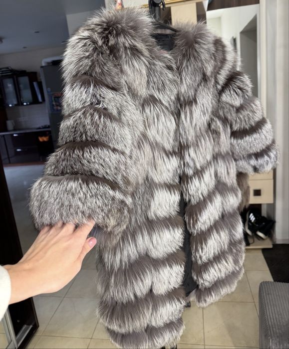 Меховая шуба песец шубка писец песцовая жилетка чернобурка трансформер