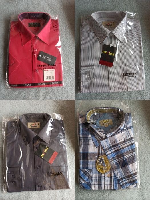 Koszule krótki rękaw różne wzory rozmiary - po likwidacji sklepu