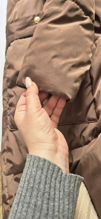 Kurtka zimowa damska długa Mohito 34 XS brązowa