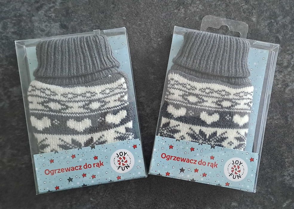 Nowe Ogrzewacz do rąk, szary, 13x8 cm, Joy & Fun, 2szt