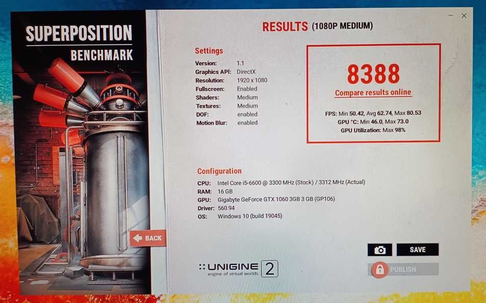 Игровой ПК core i5-6600/16Gb DDR4/GTX 1060/SSD 256Gb SSD+1Tb Win лиц