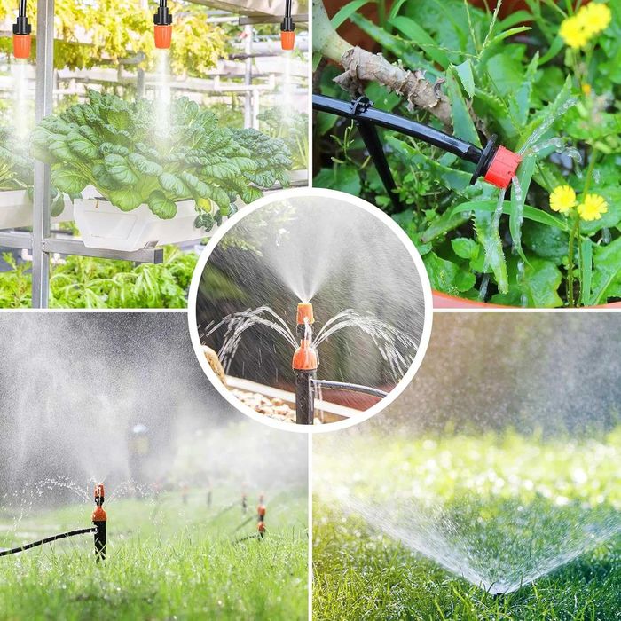 System nawadniania ogrodu 50m 201 elementów zraszacze kropelkowe