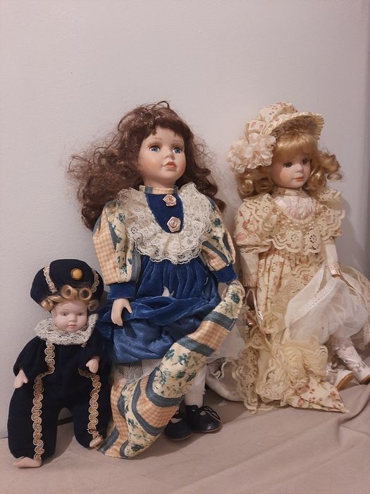 Bonecas bonecos palhaços porcelana