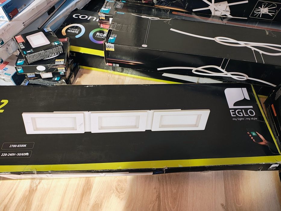 Nowoczesny duży plafon sufitowy LED