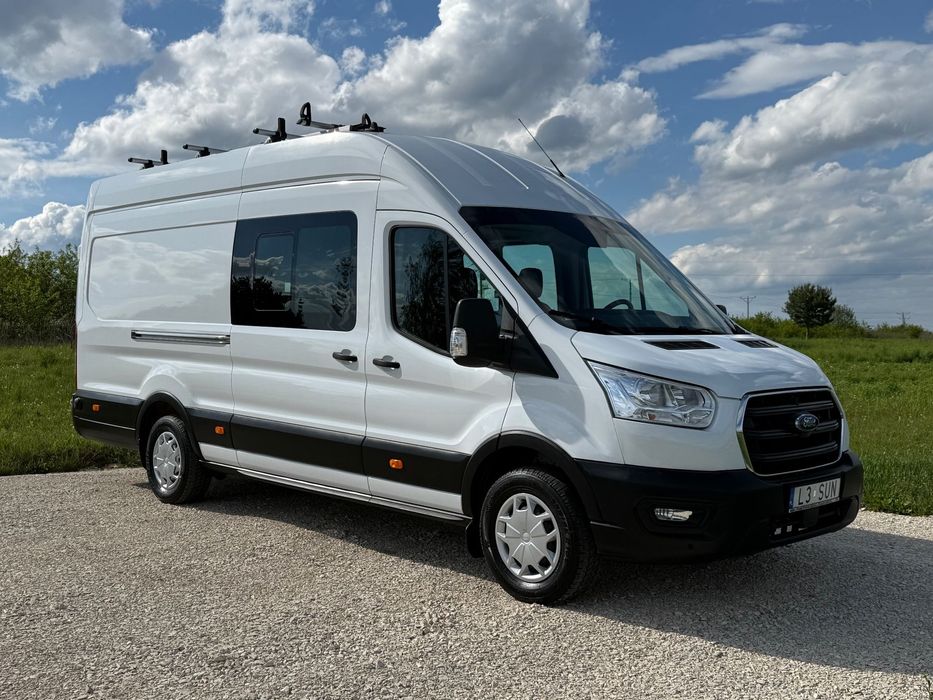 Ford Transit  Brygadowy // 1 WŁAŚCICIEL // Salon POLSKA // BEZWYPADKOWY