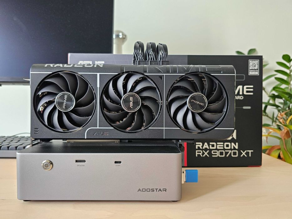 Amd Radeon 9070 XT OC 16GB PRIME + Aoostar AG02 800W EGPU