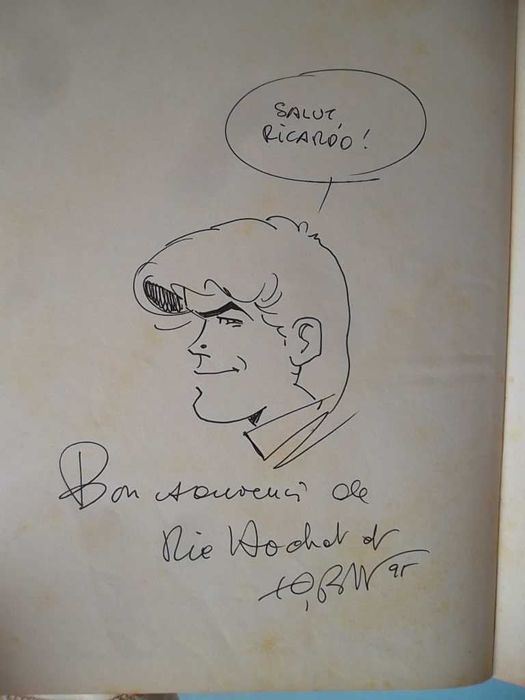 RIC HOCHET - 1ª Edição de 1964 - com desenho do autor Tibet