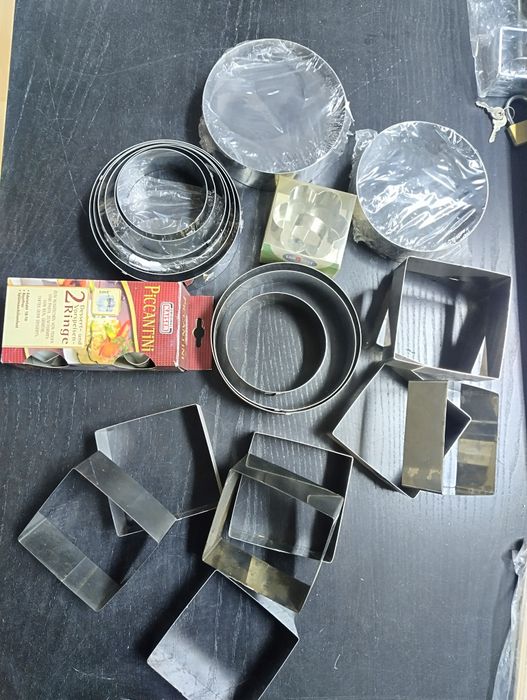 Conjunto de aros de empratar (aço inoxidável)