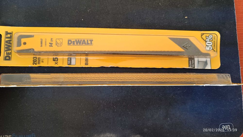 Lâminas Serra Sabre DeWalt 203mm (2 packs de 5 un.)
