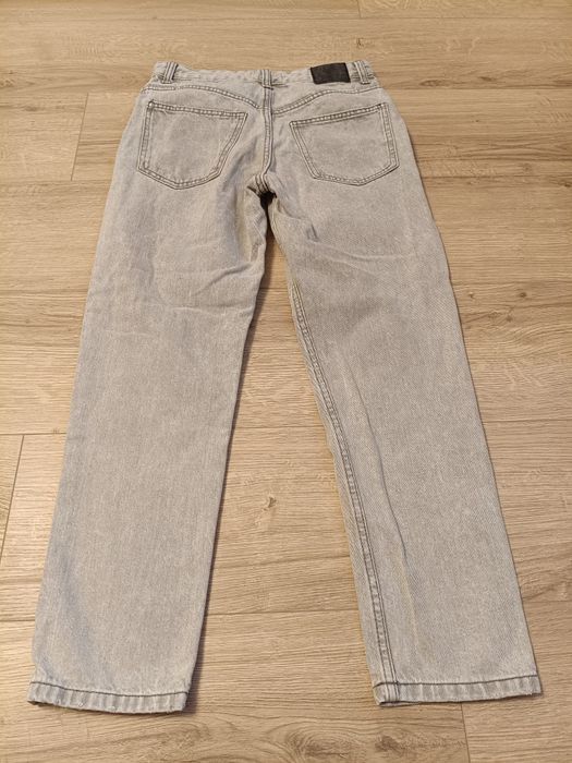 Джинси мом Sinsay Mom Fit розмір 34 сірі / сіро-блакитні