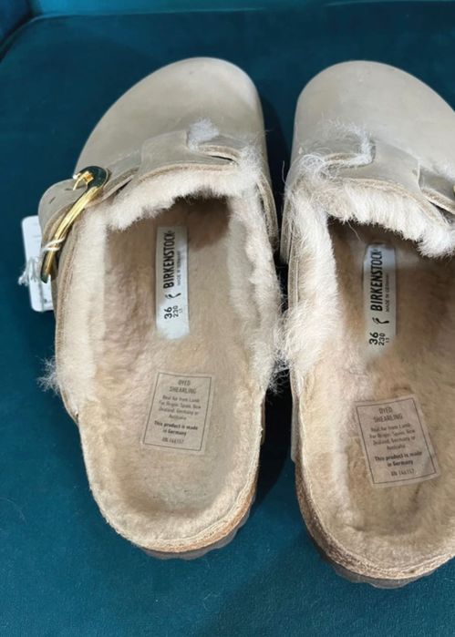 Birkenstock Boston owcza wełna rozm 36