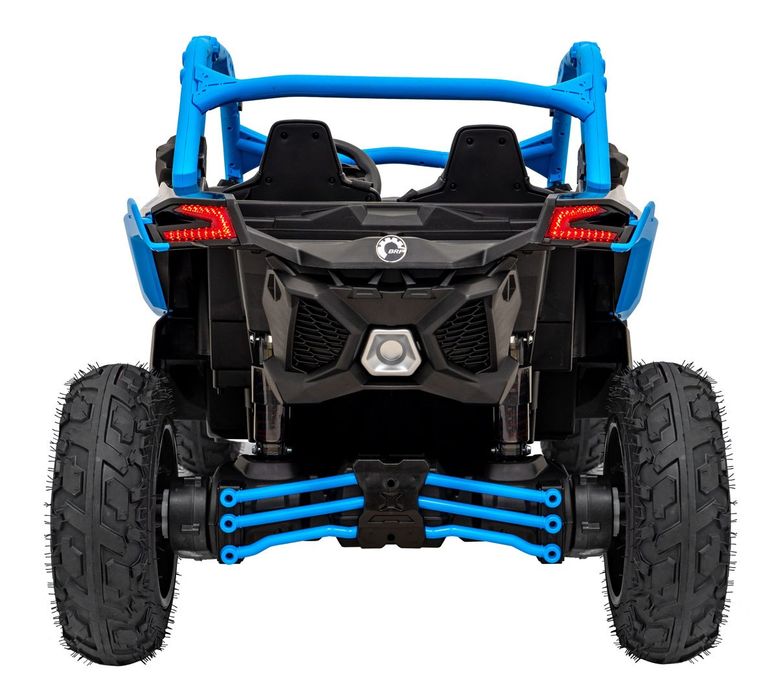 Buggy CAN-AM Maverick 3 PRO + PILOT + Pompowane KOŁA auto na akumulator Niebieski 2x320W 24V DK-CA001