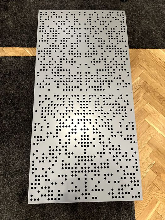 Dyfuzor Binarny WOOD (120x60x11 cm), szary, do studia dźwiękowego