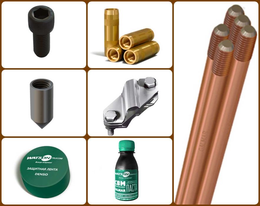 Комплект обмідненого заземлення Galmar (PL) 6м для будинку/електрокару