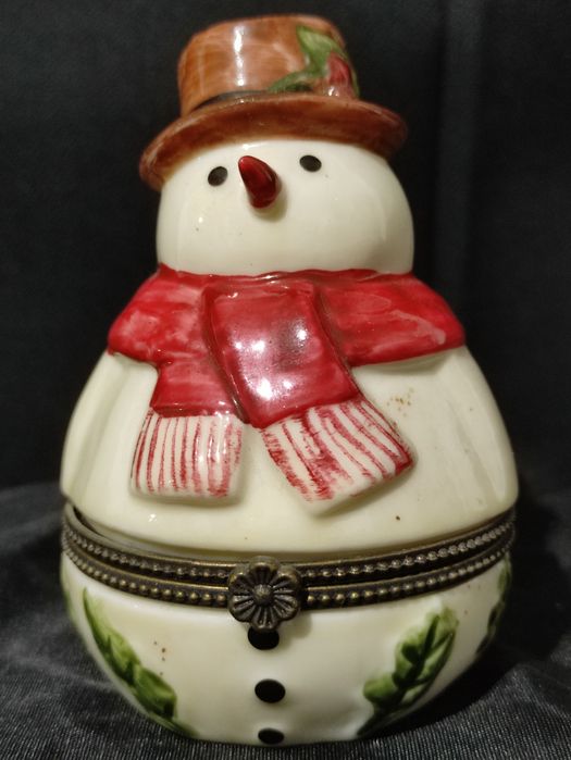 Caixa guarda jóias Boneco de Neve