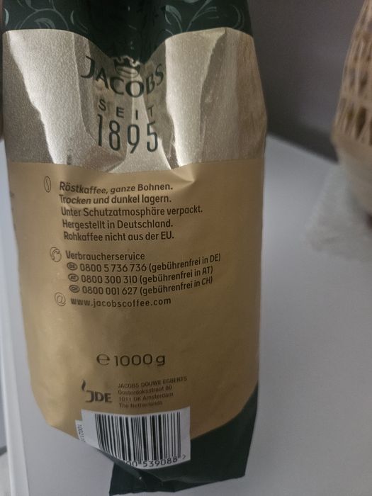 Kawa Jacobs crema gold 1kg