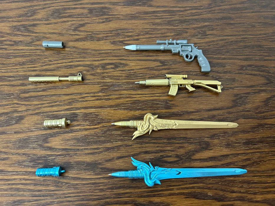 długopisy rewolwer karabin pistolety sztylety długopisy ozdobne