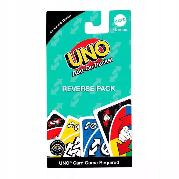 Uno Add-On Packs Reverse Pack. Nowy Produkt
