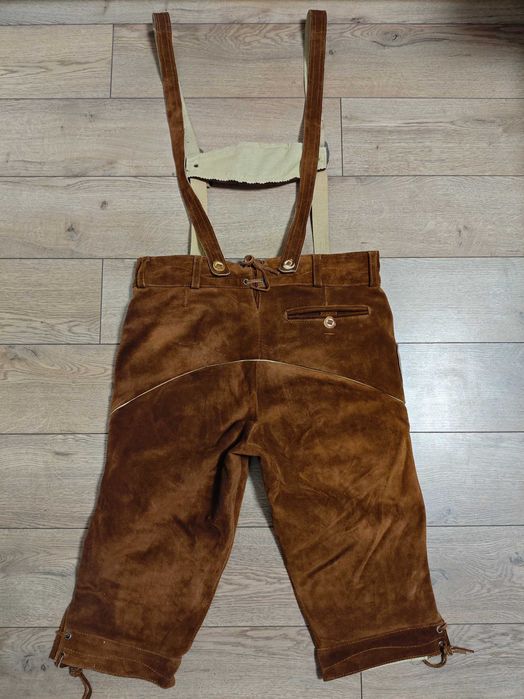 hans 50 р w 33 / 34 L шорти шкіряні коричневі баварські октоберфест