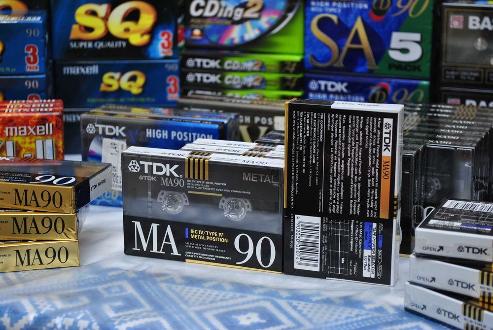 Аудиокассеты новые Tdk D CHROME CDing SUPER AVILYN METAL