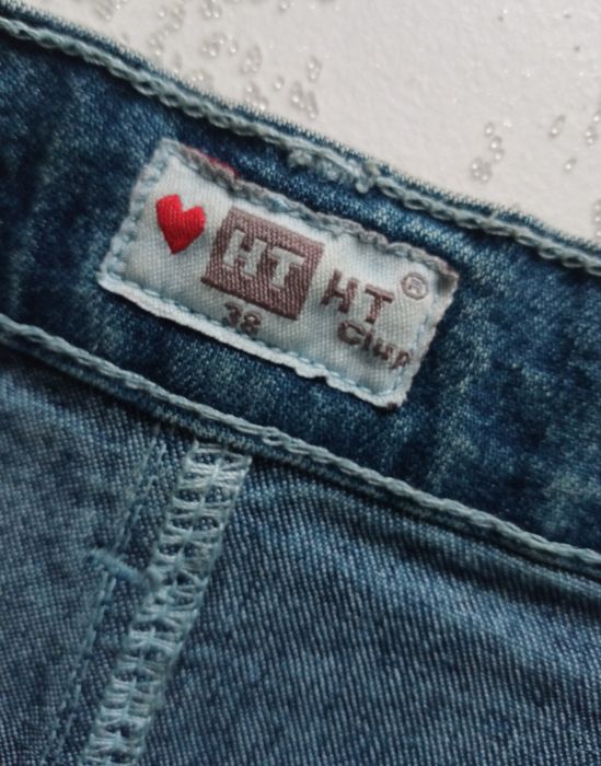 Jeansowa spódnica mini z kieszeniami  H&T