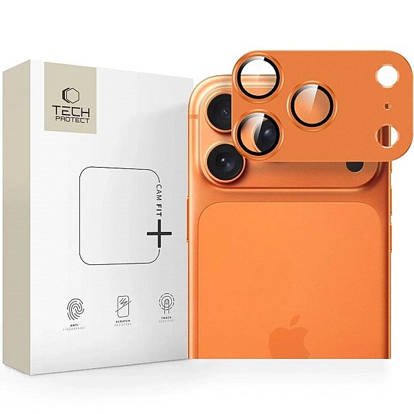 Szkło na obiektyw Tech-Protect Camfull Fit+ na iPhone 17 Pro Max - pom