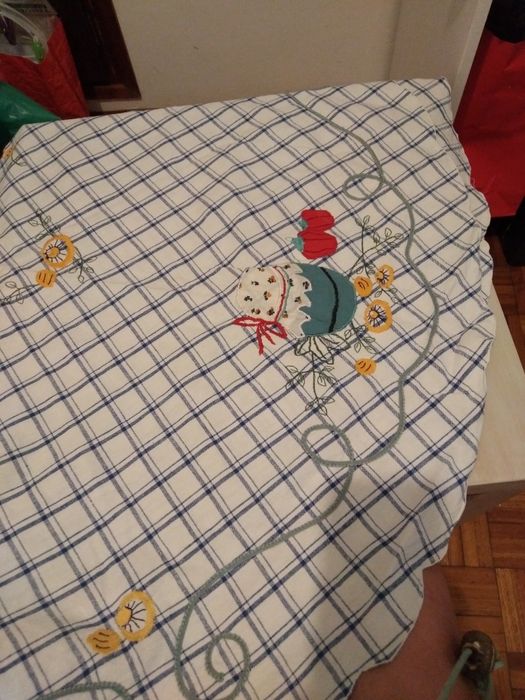 Toalhas de mesa.