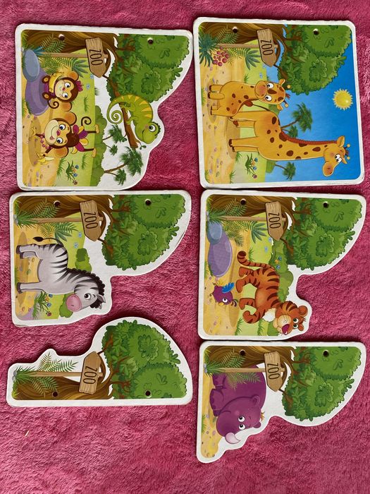 Картки на шнурівці овочі звірята