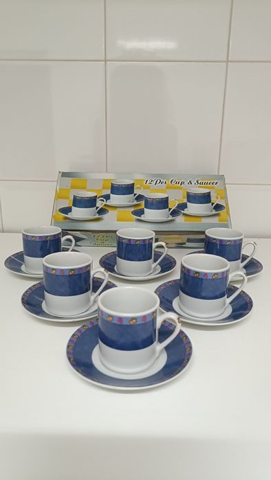 Conjunto de 6 chávenas café