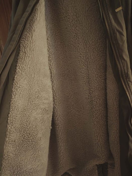 Duża damska parka  h&m na futerku