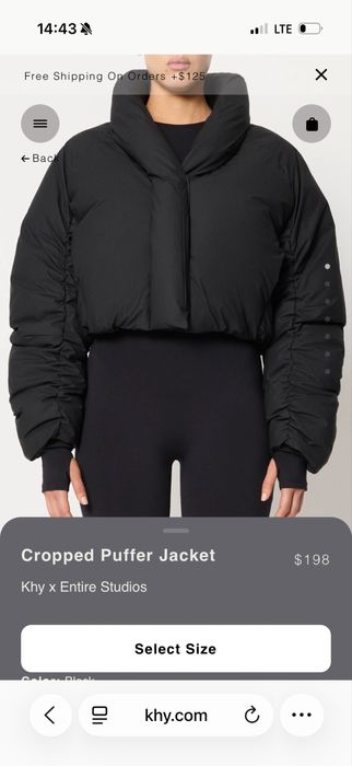 Куртка пуфер KHY Cropped Puffer Jacket оригінал