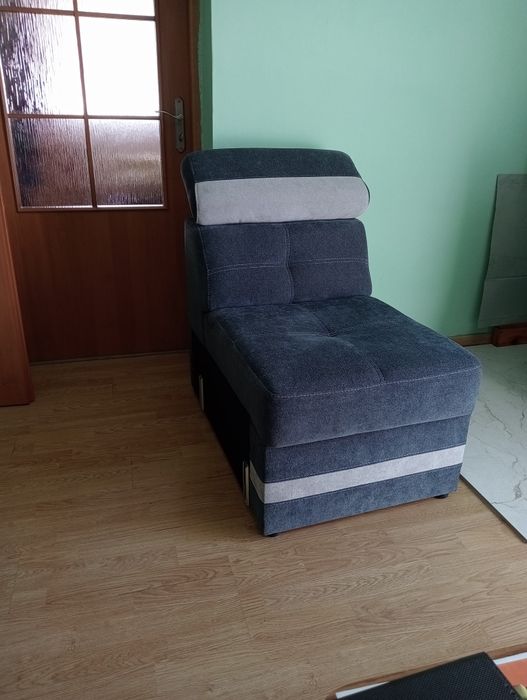 Fotel wolnostojący welurowy
