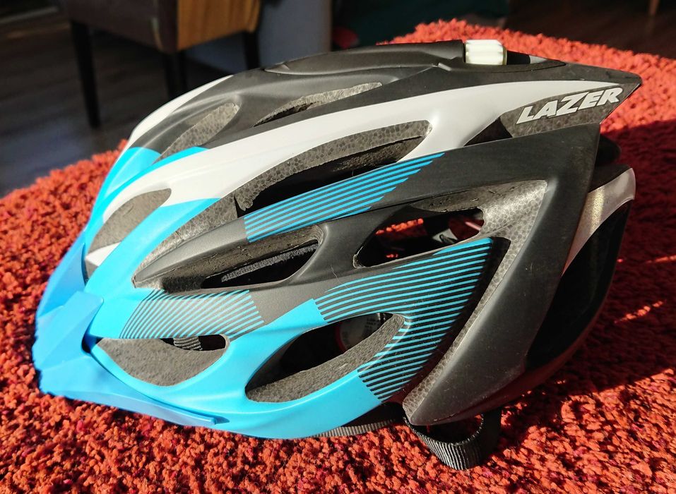 Kask rowerowy LAZER Rox rozm. M-L matt cyan NOWY