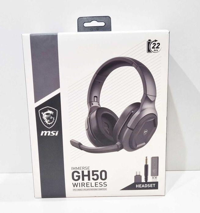Słuchawki Gamingowe bezprzewodowe MSI Immerse GH50 wireless