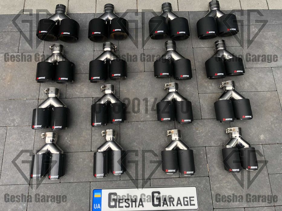 Насадки глушителя глушника akrapovic акрапович мат глянец глянець