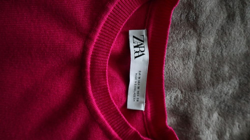 Топ  Zara жіночий, фуксія, розмір M
