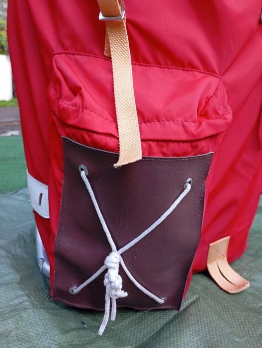 Czerwony Plecak turystyczny 102cm PRL Polsport aluminiowy stelaż