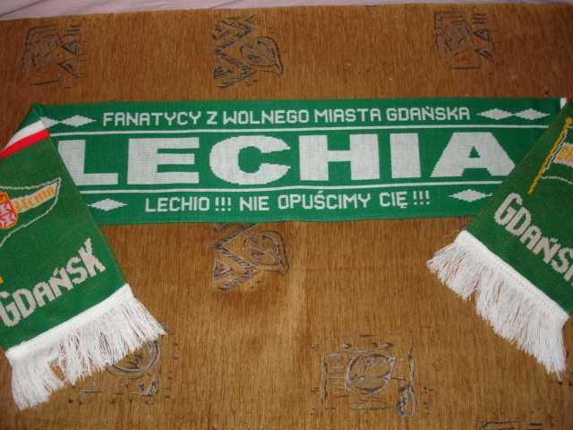 LECHIA GDAŃSK !! Fanatycy z Wolnego Miasta !! Szalik szal piłkarski