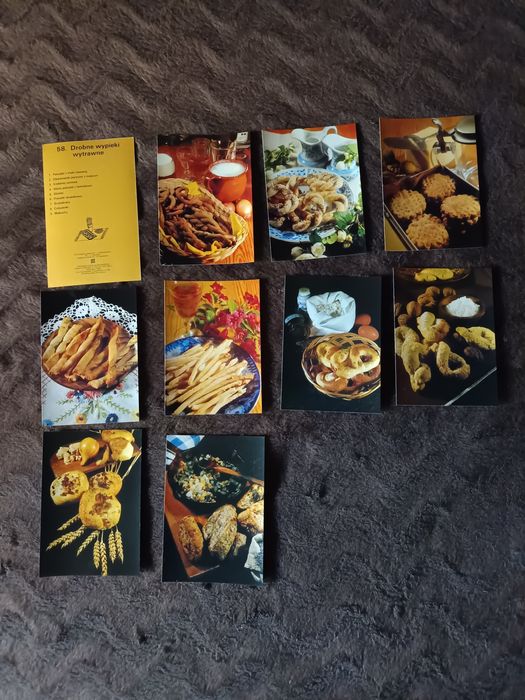 Pocztówki kulinarne nr 58 Drobne wypieki wytrawne, rok 1988