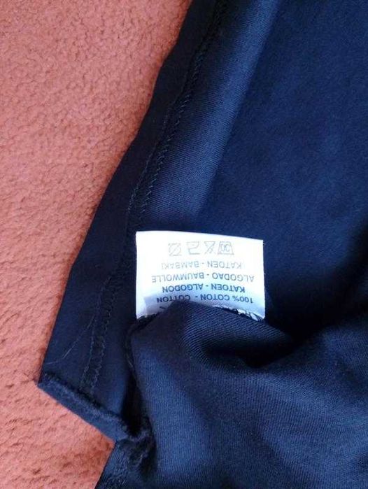 Лонгслів з комірцем бавовняний сорочка светр чорний Gant оригінал розмір L