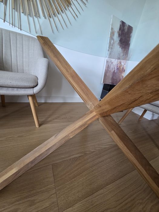 Stolik 119cm stół drewniane nogi