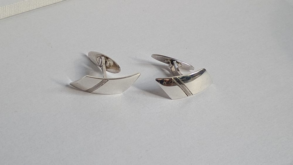Srebrne spinki do mankietów, sr.925, vintage