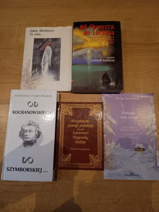 Poezja wiersze książki różne