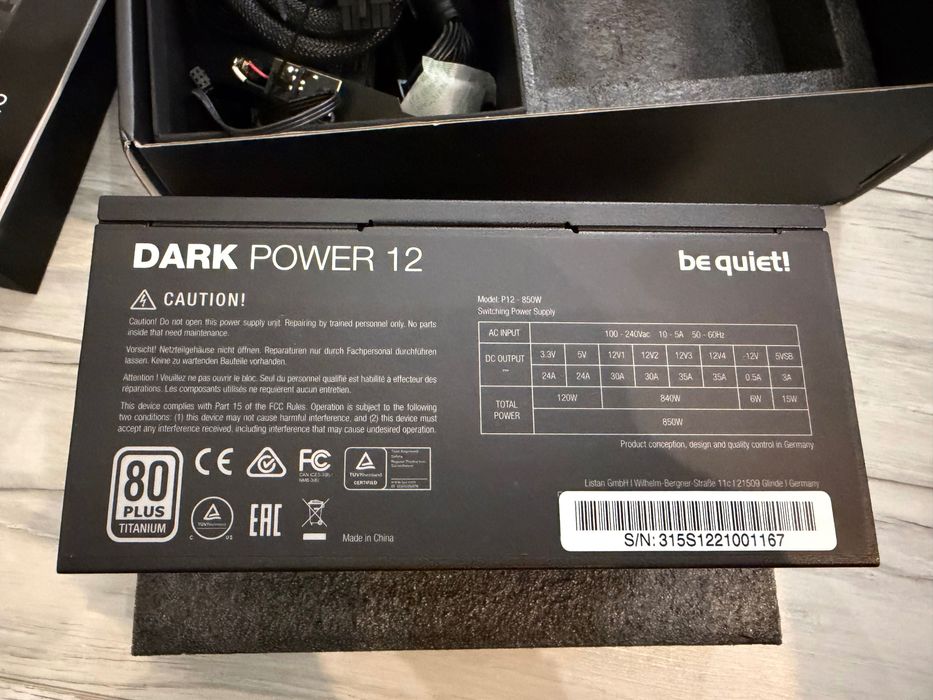 Zasilacz Be!Quiet Dark Power 12 850W