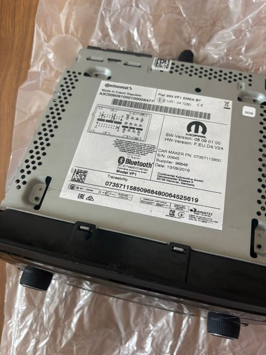 Radio fiat doblo