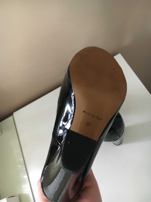 Buty damskie pantofle eleganckie lakierki włoskie rozm.37