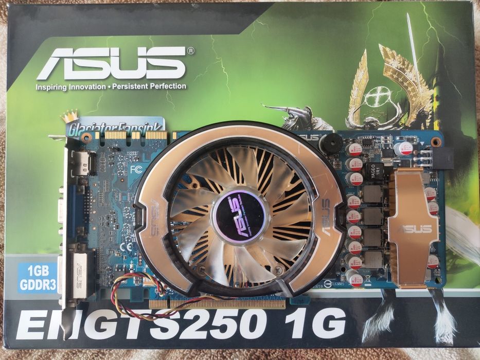 Видеокарта ASUS GeForce GTS 250 1GB DDR3, PCI-E, DVI, HDMI - б/у